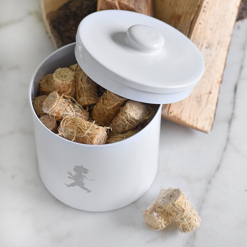 Solstickan Förvaringsbutk vit Hem och inredning miljöbild